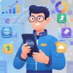 Ilustração flat design minimalista em estilo cartoon 2D