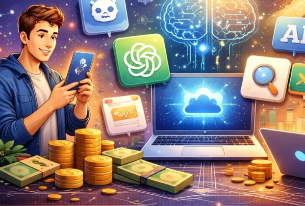 Como Usar 10 Apps de IA para Ganhar Dinheiro em 2026 Serviços e Produtos Digitais Lucrativos